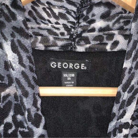 Leopard Shirt Women’s XXL 20 Animal Cheetah Print Top Blouse Flowy Loose Fit - Picture 5 of 9